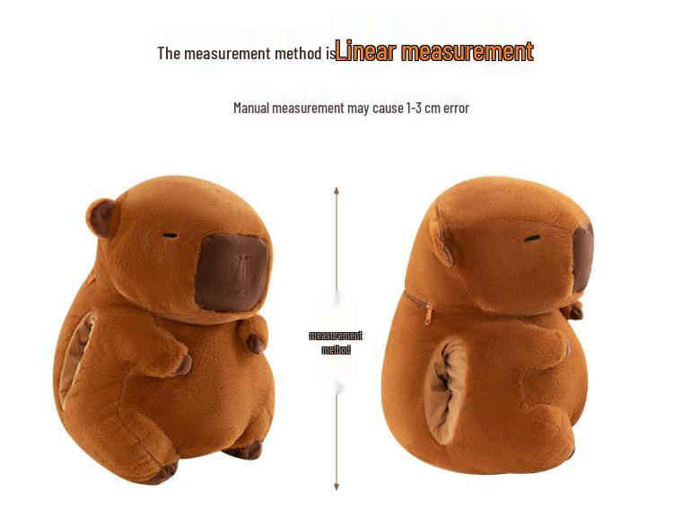 Capybara Plush Hand Warmer & Nap Pillow - Winter Comfort Artifact
