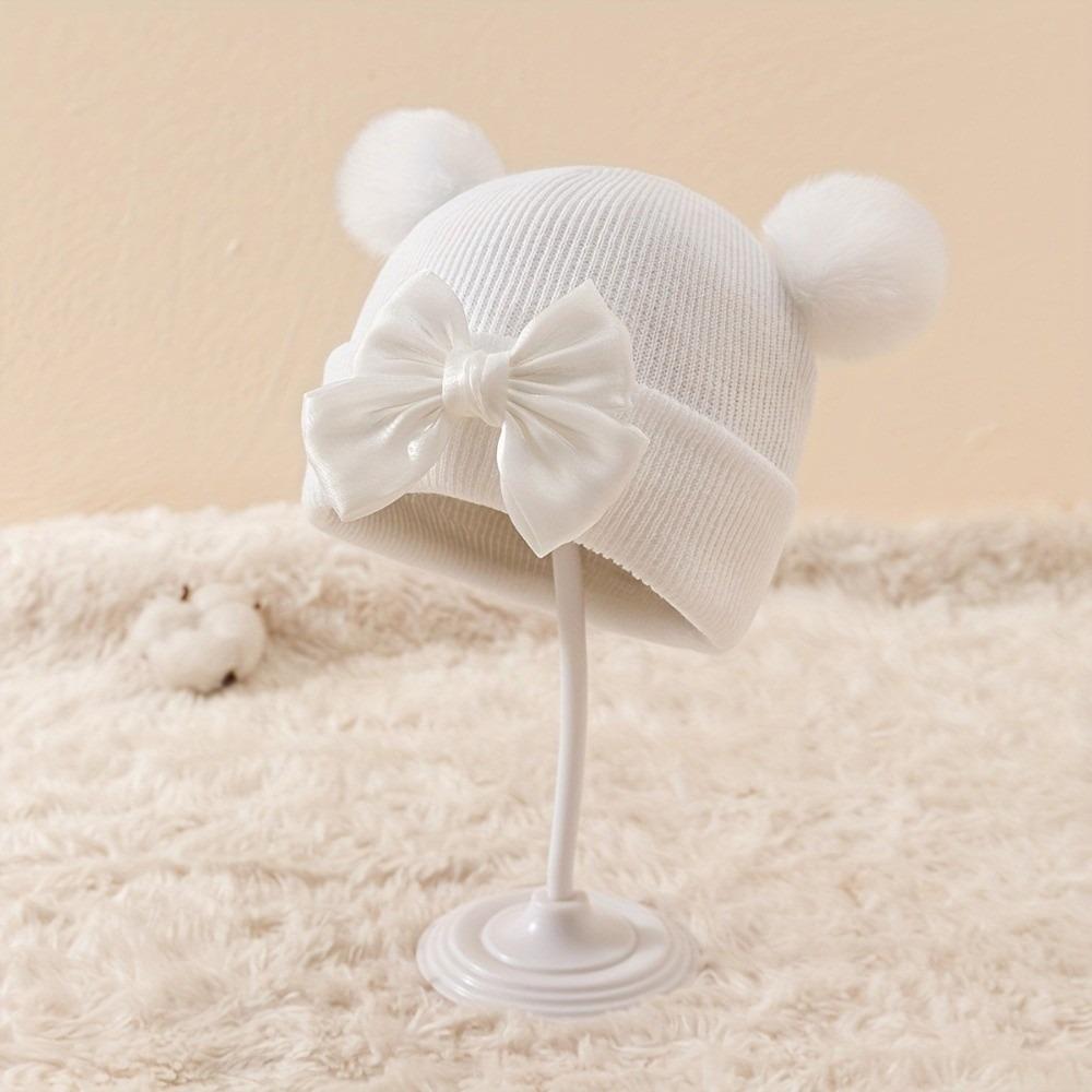 Hip Hop Baby Winter Hats Double Pom-Pom Warm Bonnet Fashion Children Beanie Caps  Outdoor
