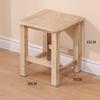 Wooden Foot Stool Change Shoe Stool Small Footstool for Doorway Dorm Bedroom Style B