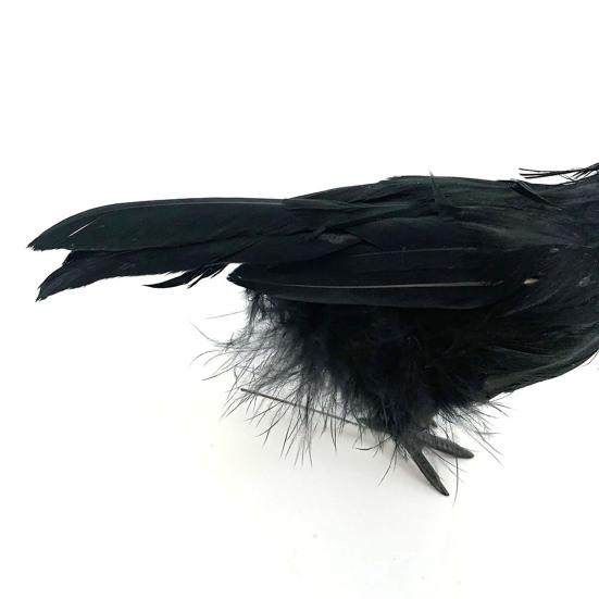 Crow Prop Ručně vyráběný Raven Shape Černý stojan Fly Crows Prop pro venkovní použití