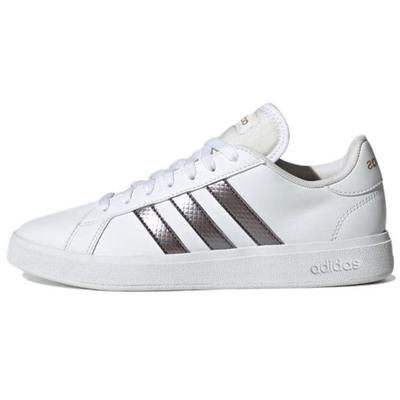 Neo Grand Court Ελαφριά Αντιολισθητικά Ανθεκτικά Χαμηλά Παπούτσια Skate Γυναικεία Αθλητικά Παπούτσια Λευκό Ασημί HR0248