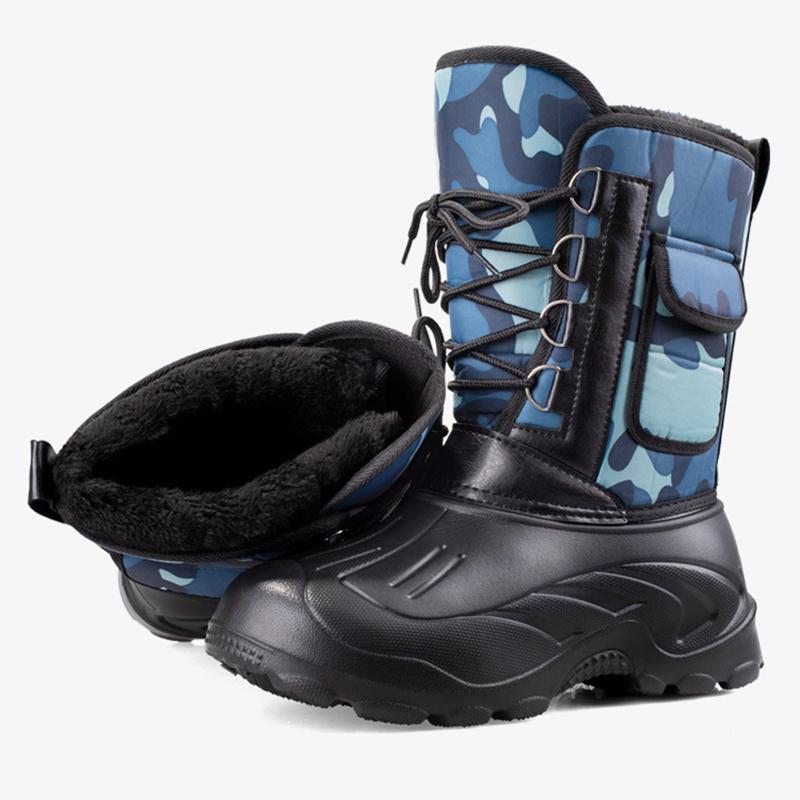 Winter Men Snow Boots Camouflage Platform Boots Men Rain Shoes Super Warm Non-slip Waterproof Mens Winter Boots For -40 degrees