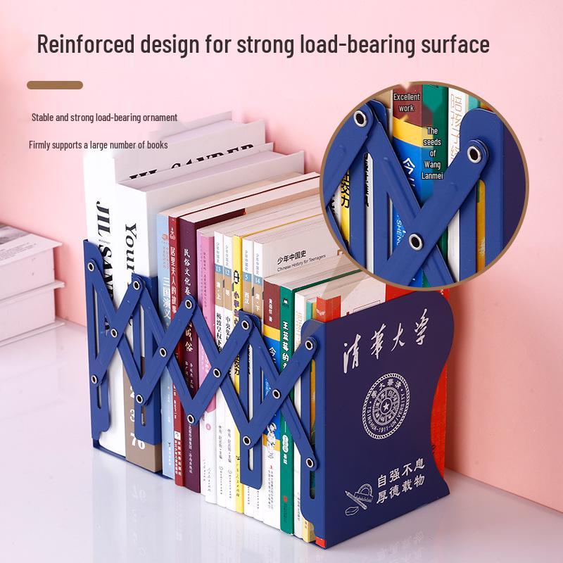 Large Creative Retractable Desktop Bookshelf, Foldable Storage Stand, Simple Book Support
