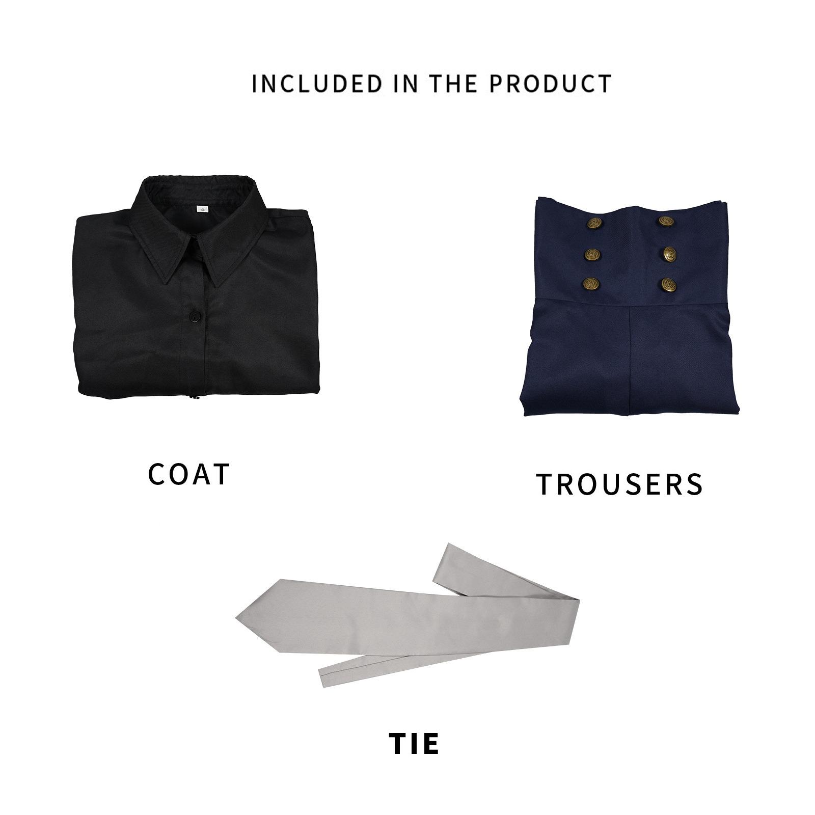 

Аниме Дзюдзюцу Кайсен Сезон 2 Мэй Мэй Косплей Костюм Парик Аниме Униформа Рубашка Брюки Галстук Дзюдзюцу Косплей Наряды Костюмы на Хэллоуин S чёрный