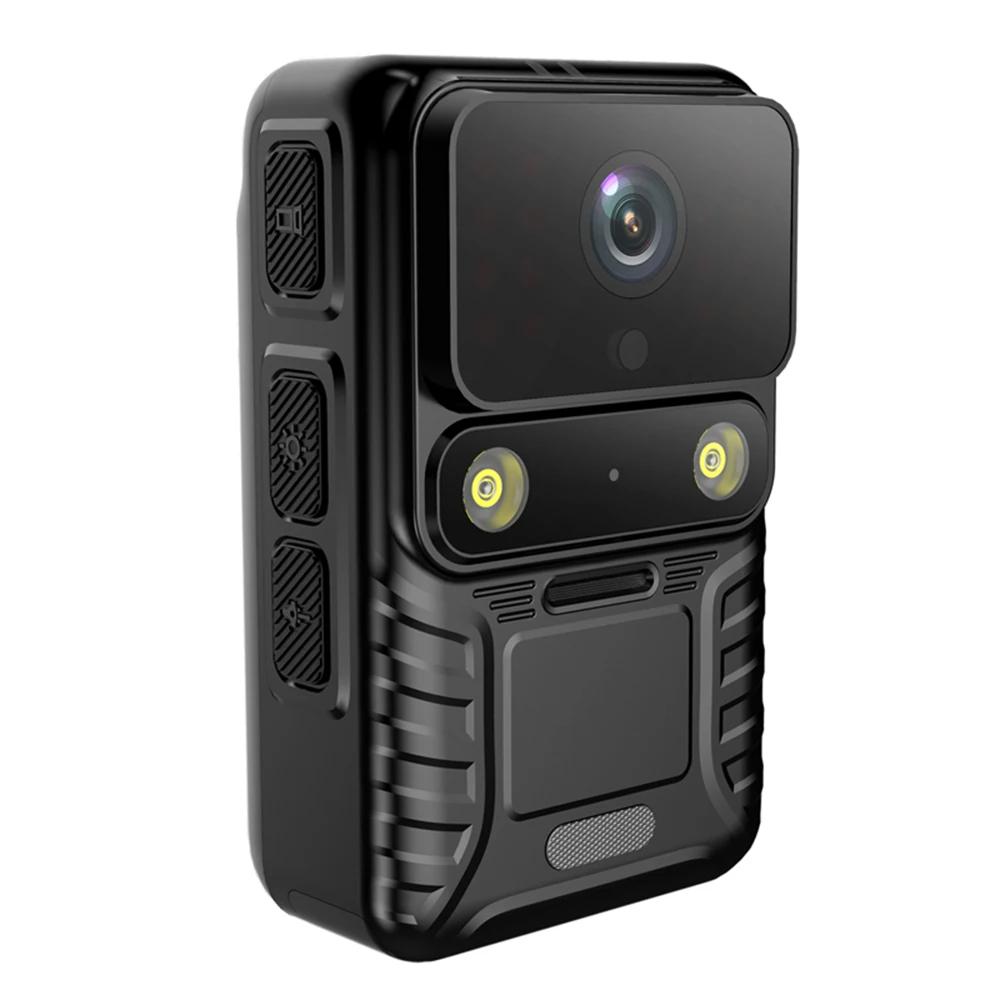 4K Wearable Body Camera, WiFi Action Camera, Night Vision, Waterproof, 2.0-inch IPS Touchscreen