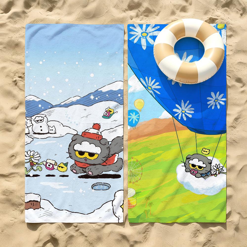 Cloud Cat Z-ZOA Beach Towel For Beaches Yoga Studios Gyms Hot Springs Swimming Pools And Picnics
