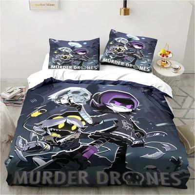 3D-Druck Cartoon Murder Drones Bettwäsche-Set Double Twin King Bettbezug Tröster Kissenbezug Jungen Mädchen Erwachsene Schlafzimmer