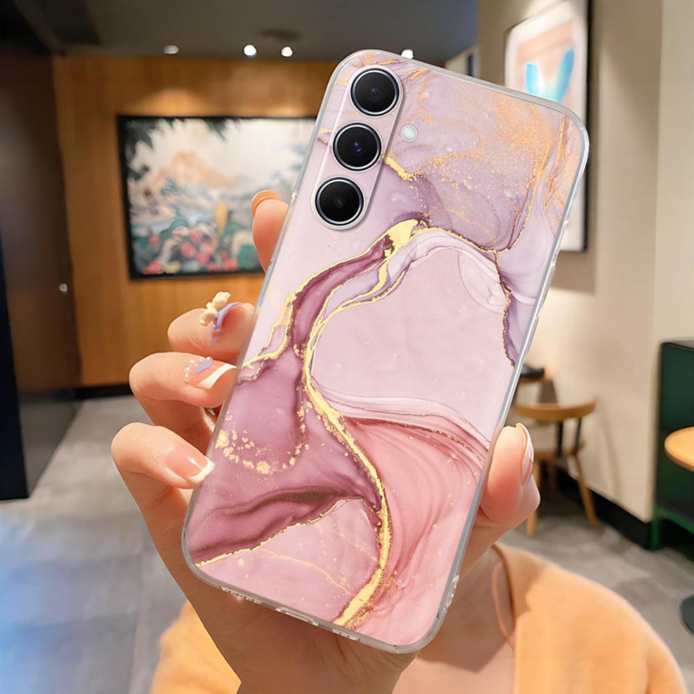 6.7" For Samsung A36 SM-A366E Case Painted Pattern Soft Clear Silicone TPU Cover on For Samsung Galaxy A36 5G A366 Cases Fundas