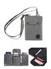 Unisex Travel Passport Holder with Lanyard - Double-Layer Neck Pouch for Secure Document Storage