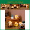 Adorable Resin Fat Cat Figurine Blind Box Cute Cartoon Miniature Animal Decor
