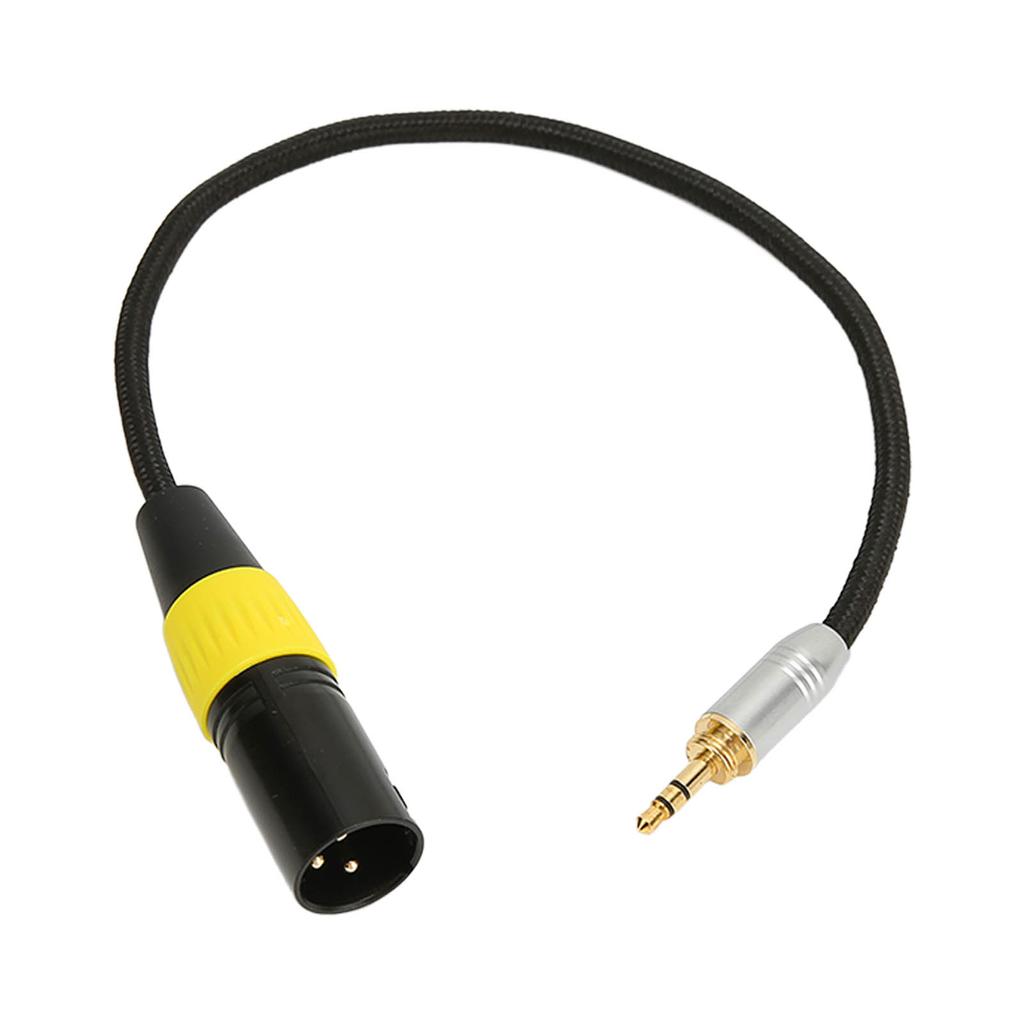 3,5-mm-Stecker auf XLR-Kabel, geräuschlos, vergoldet, 3,5-mm-auf-3-poliges XLR-Adapterkabel für Mikrofonmischer
