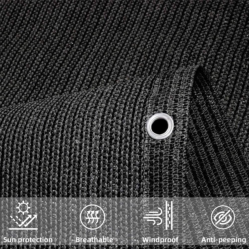 Balcony Privacy Screen with Grommets Multiple Sizes Sun Shade Cloth Sun Shade Mesh Netting for Patio Porch Deck Backyard Outdoor