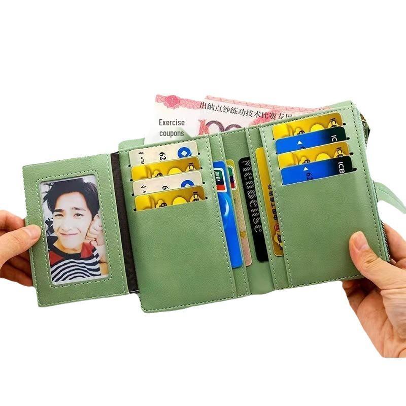 Japanese Style PU Leather Women's Wallet: Trendy Zipper Coin Purse