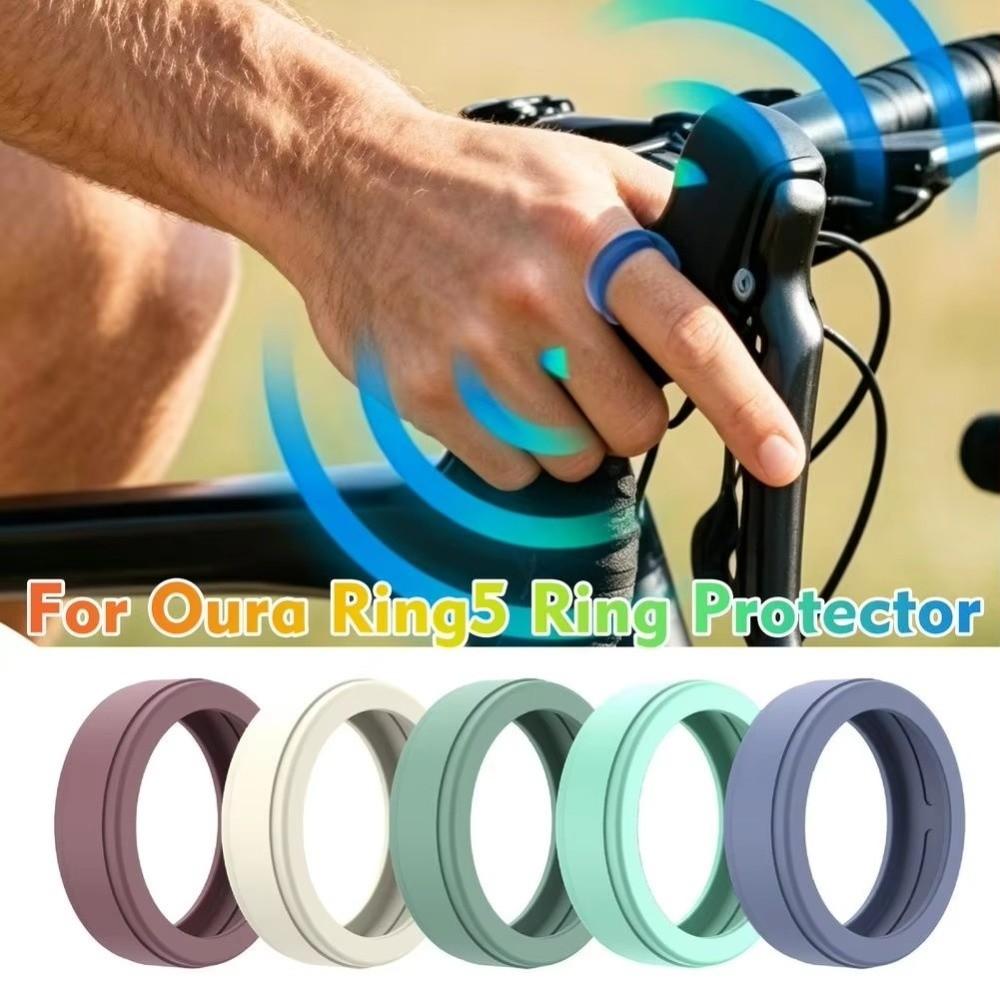 Silicone Ring Cover Elastic Ring Protector for Oura Ring 5 Smart Ring Accessories