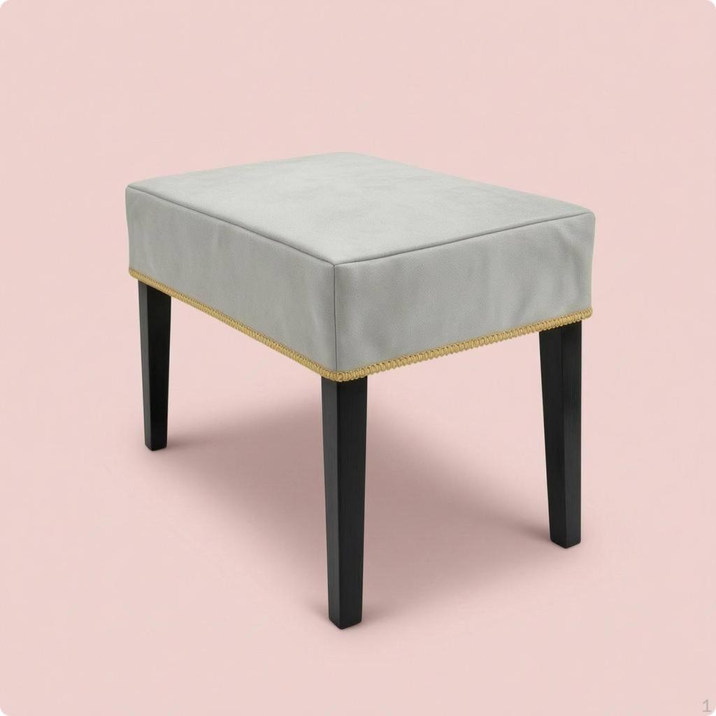 Piano Bench Cover WaterResistant Tailored Easy to Wipe Clean 7535cm Dark Gray