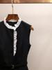 French Elegant Patchwork Lace Trim Sleeveless Vest Dress - New Spring Style for Women