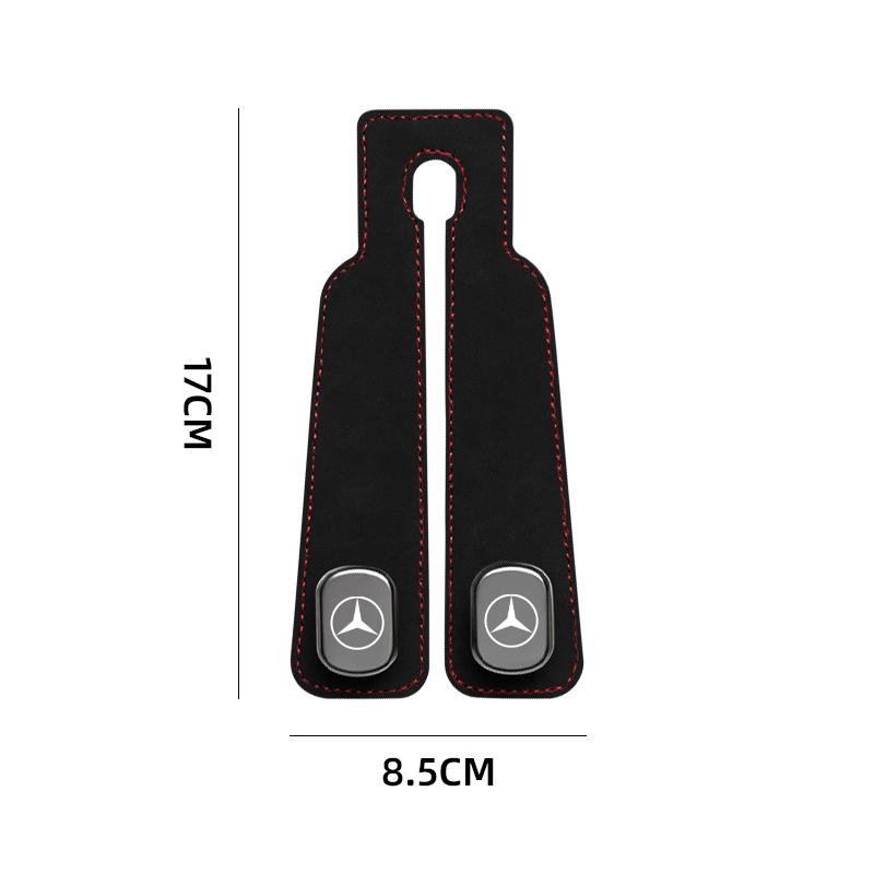 CSG1 Car Purse Hook PU Leather Double Metal Universal Hanger Car Seat Hooks For Mercedes-Benz W108 W124 W126 W140 W168 W169 W176