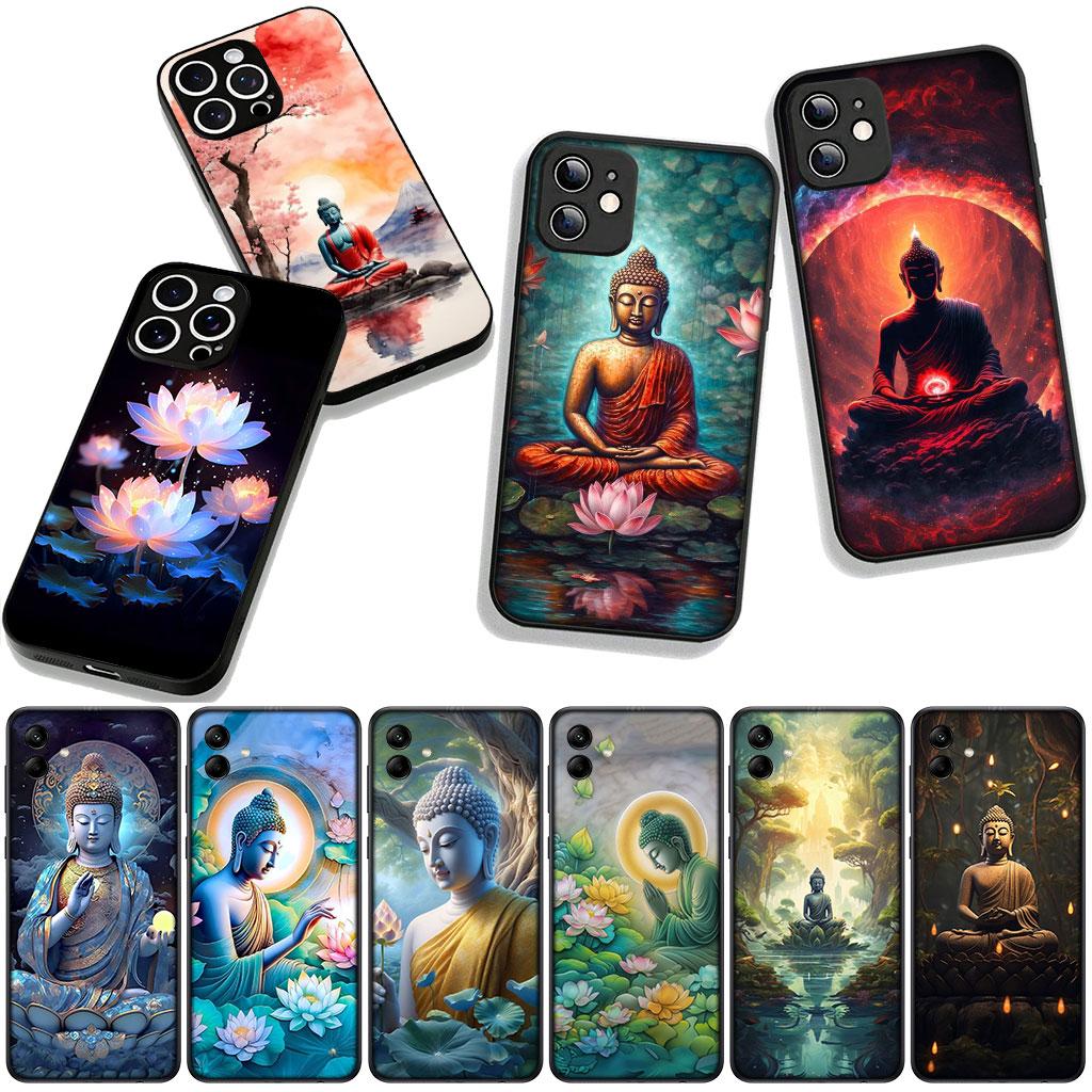 Cover for Xiaomi Redmi Note 15 11 9 10 Pro Plus A5 9A 9T 10A 10C 9C NFC 15C 8T Phone Case Lord Figure Buddha Lotus
