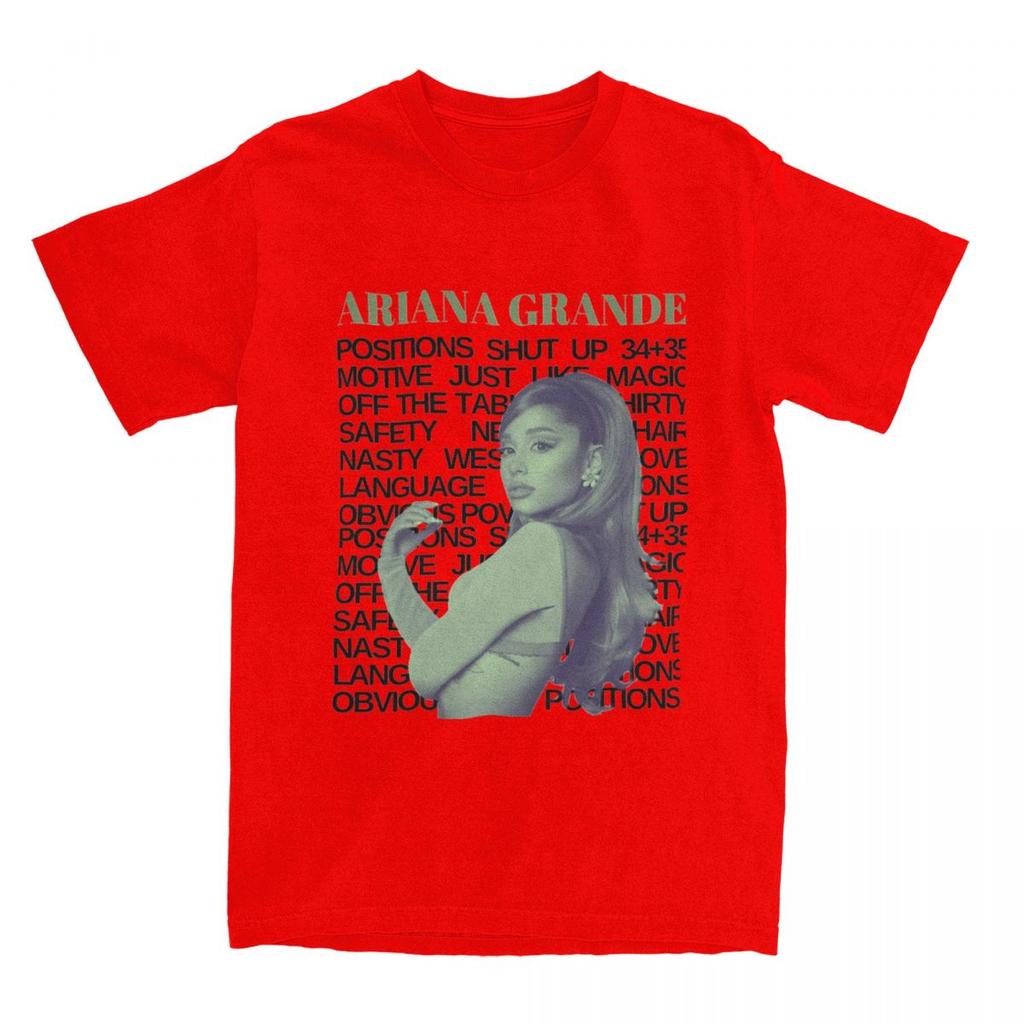 Ariana Grandes 2024 Music Tour TShirt Singer Hipster TShirts ShortSleeved Awesome Tops Summer Cotton Plus Size Tees