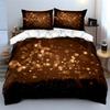 Sparkling Starry Night Set Soft Comfortable Duvet Cover Bedding Set Included 1*Duvet Cover & 2*Pillowcases, Gift
