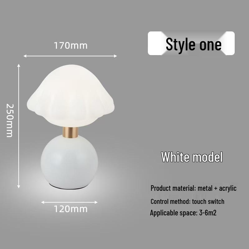 French Cream-Style Table Lamp: Romantic Nordic Night Light for Bedroom & Wedding Decor