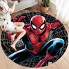 1pc Disney Spiderman Pattern Round Area Rug, Bedroom Living Room Floor Mat, Playroom Bedroom Living Room Indoor Decor Rug, Aesthetic Room De
