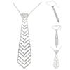 Women Neck Tie Rhinestone Necktie Women Clothing Accessories for Christmas Party Costume Decorations