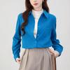 Corduroy Retro Shirt Women Autumn Winter Vintage Elegant Blouse