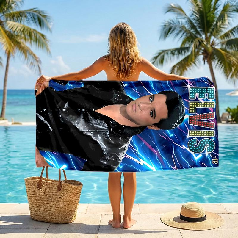 Elvis Fashion Beach Towel: Ideal for Summer Adventures Soft, Absorbent and Quick Drying Suitable for Swimming and Bathing