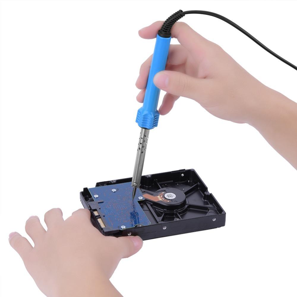 

Plastic Handle Hand Solder Tool Kit 30W/60W Welding Tools Desktop Equipment 30W