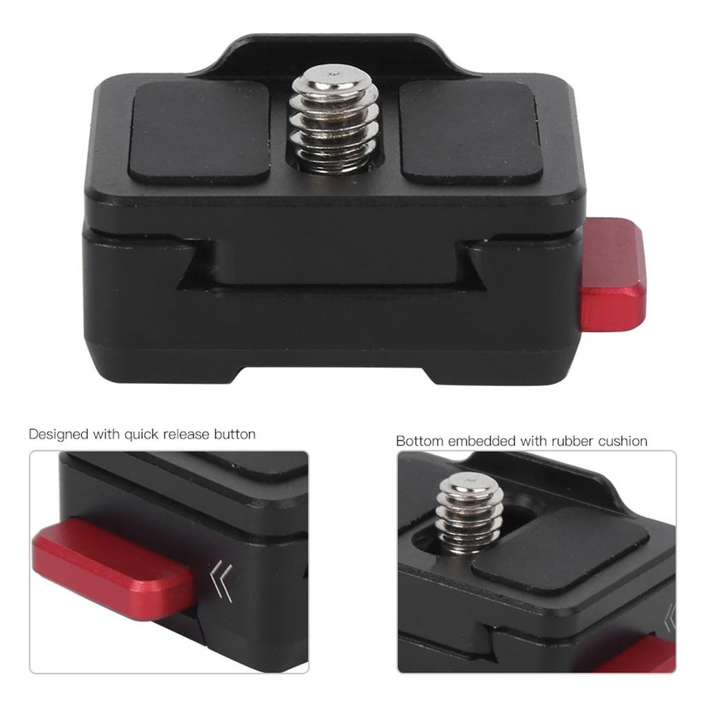 Aluminium Alloy Black Monitor Quick Release Plate 14 Inch Screw Fixed Mount Universal Photography