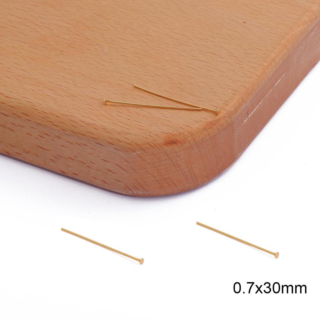 10/50Pcs Flat Head Eye Flat Head Pin Needles Beads Supplies for Jewelry Making Diy Accessories Earring