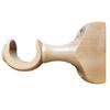 Solid Wood Curtain Rod and Track Accessories: Single/Double Bracket, Base, Decorative Head
