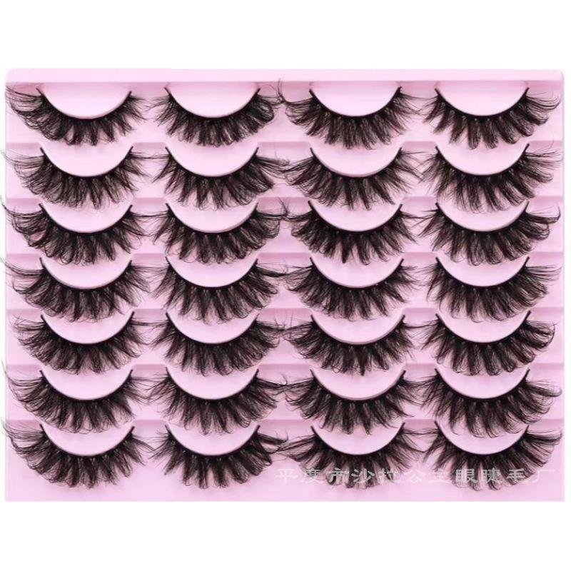 14 Pairs Of Imitation Mink False Eyelashes Dense Multi-Layer Fried Three-Dimensional Messy Fluffy Eyelashes Z14F-4