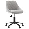 Day and Night - Day and Night Light Gray Velvet Swivel Dining Chair