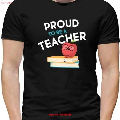Proud To Be A Teacher Mens T Shirt Teaching School Primary Secondary Vintage Washed Top For Everyday Wear Fashion  Vintage