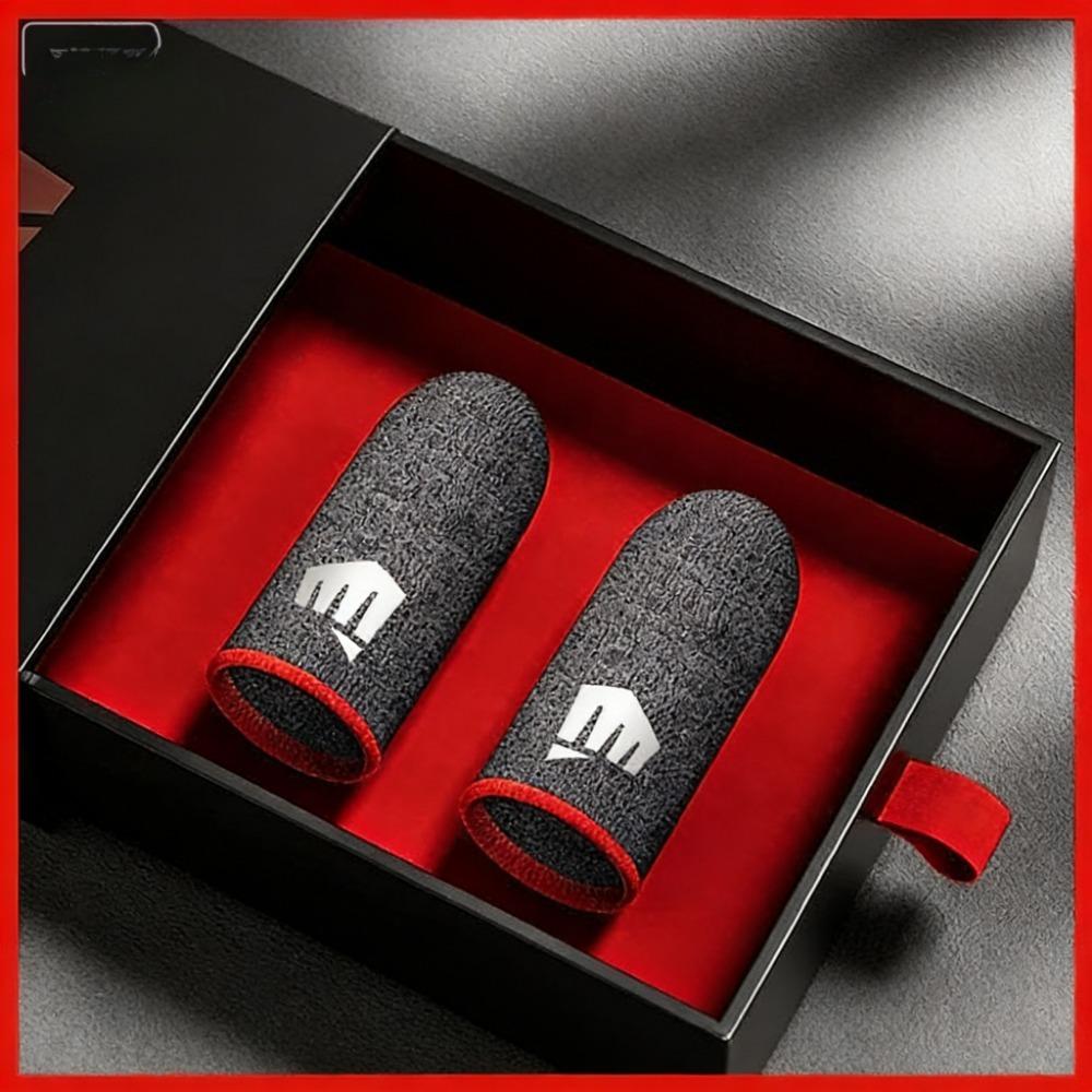 Breathable Anti-Sweat Gaming Finger Sleeve, Sensitive Touch Screen Fingertip Cover for Mobile Game