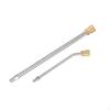 2 Pieces High Pressure Washer Extension Wands Extended Rod Cleaning Tools Accs Stainless