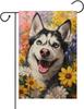 Husky Spring Summer Garden Ag 12x18-Inch Double-Sided Ax Ower Holiday Party Courtyard Farmhouse Decoration AAS