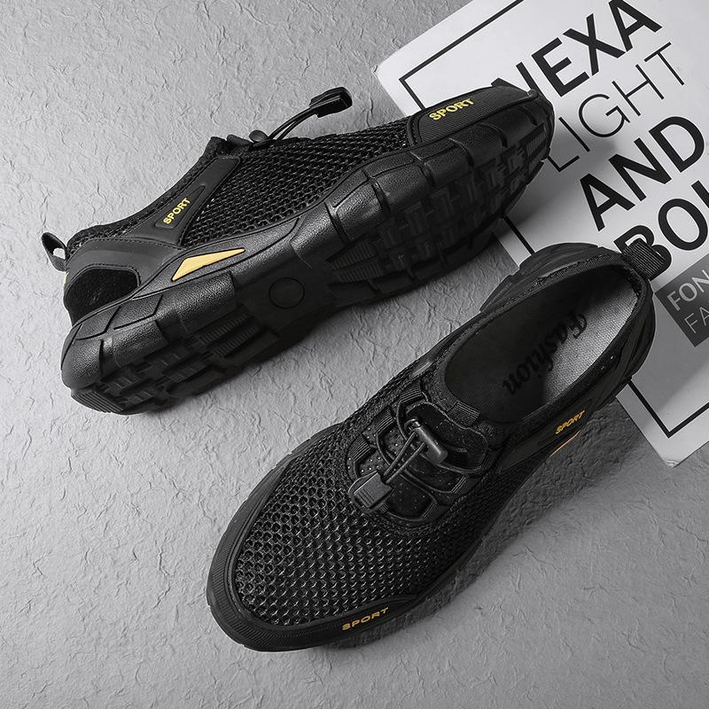 2025 new summer sandals men's mesh thin breathable casual shoes men's outdoor sports shoes travel hiking shoes