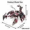 Microworld 3D Metall Tier Puzzle Red Devils Skorpion Modellbausätze DIY Desktop Dekoration Jigsaw Spielzeug Geburtstagsgeschenke Für Erwachsene