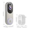 Smart Wireless Doorbell with Camera, Voice Intercom, WiFi HD, Night Vision, and Electronic Peephole