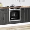 VidaXL Oven Cabinet Porto Black Engineered Wood 853998