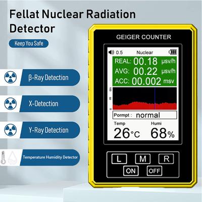 New XR3-BR-9C RPO 2-in-1 Handheld Portable Digital EMF Meter Electromagnetic Radiation Nuclear Radiation Detector Geiger Counter