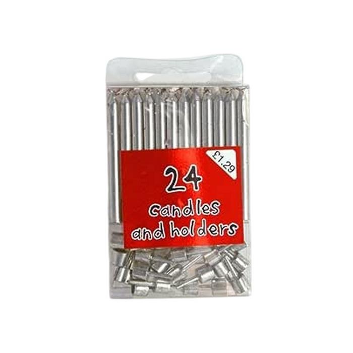 Metallic Candles (Pack of 24)