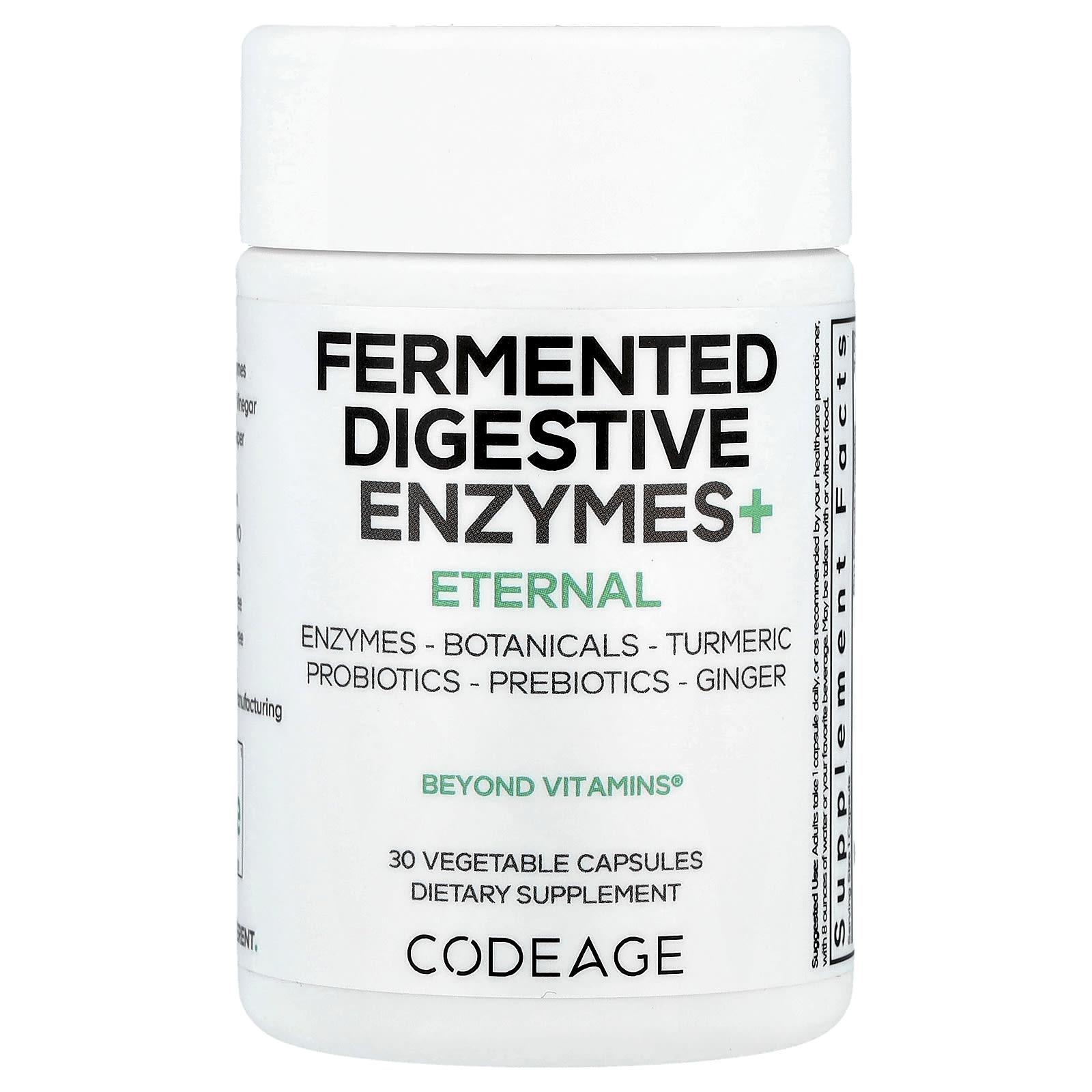 

Fermented Digestive Enzymes+, 30 Veggie Capsules