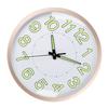 Silent Quartz Clock Plastic Wall Mounted Luminous Quiet for Living Room Bedroom 12in 30cm Rose Gold