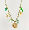Summer Cross-border Starfish & Sea Turtle Pearl Necklace with Multi-Pendant & Colorful Rope