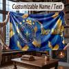 Manta de Franela Personalizada con Nombre Patrón del Fenerbahçe FC Cálida Decoración para el Hogar