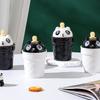 Bear with Lid Spoon Cartoon Cute Set Ceramic Cup Ice Cream Creative Personality Mug Home Couple Cup